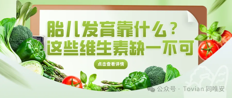 胎儿发育靠什么？这些维生素缺一不可